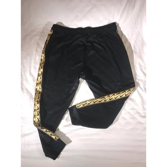 Nike Women's Black & Gold Swoosh Athletic Sweatpants Joggers - Picture 4 of 10